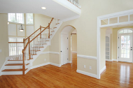 Home Interior with Wood Floors